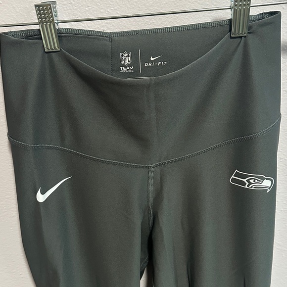 Nike Pants - Nike Dri-FIT Dark Gray Leggings with Seahawks Logo